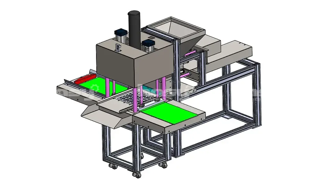Bản vẽ 3D máy ép bánh khảo
