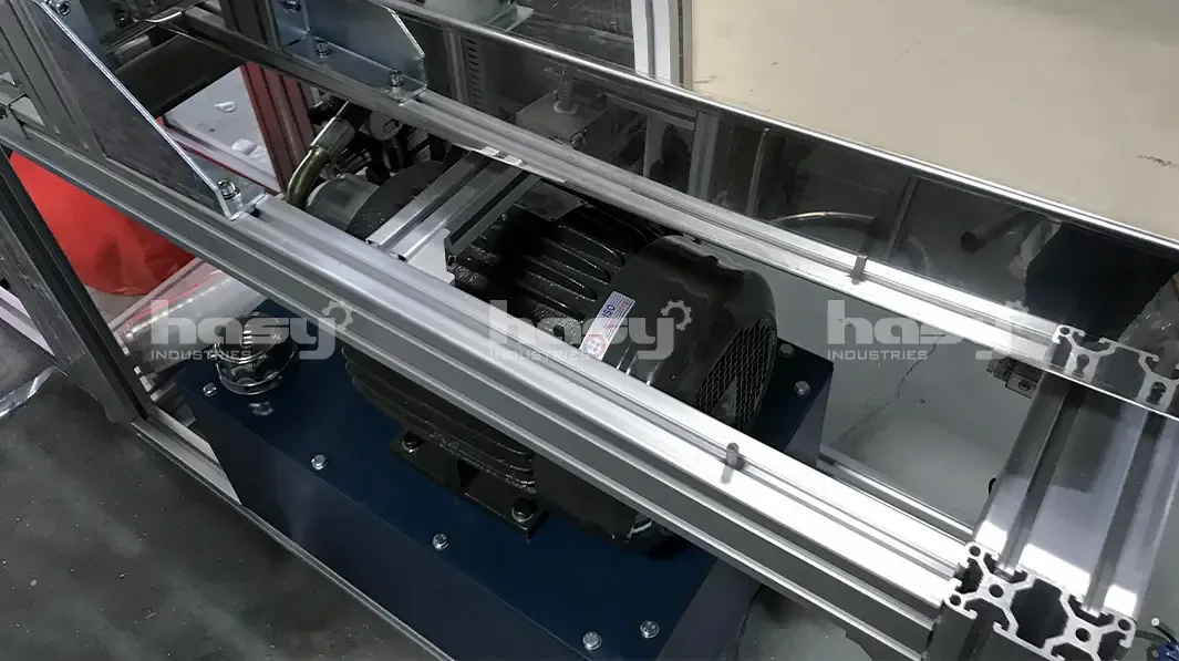 Cơ cấu ép của máy ép bánh khảo
