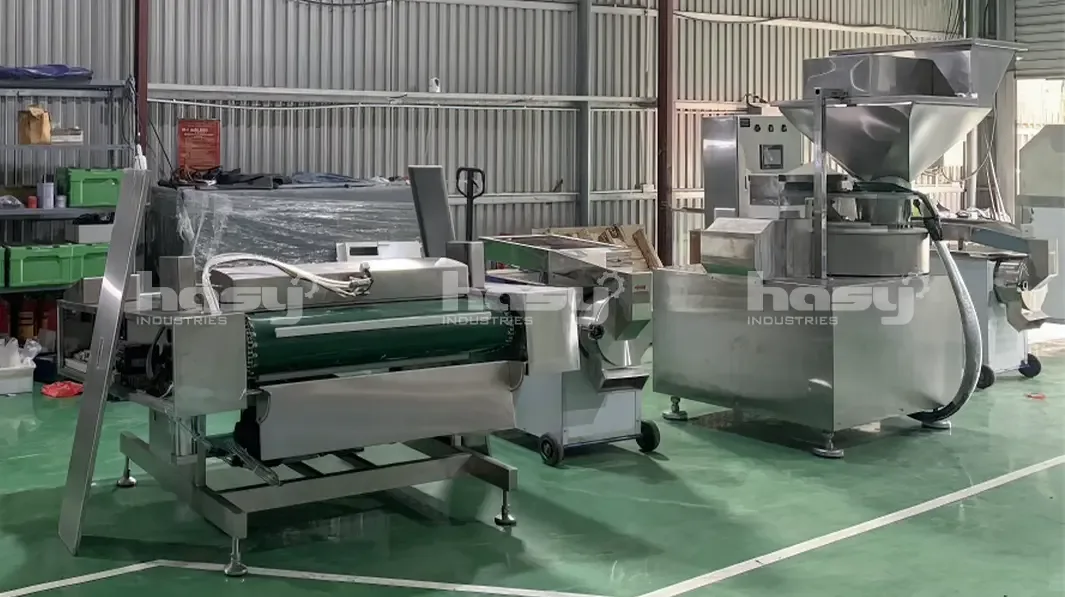 Dây chuyền lương khô chạy thử tại xưởng Hasy